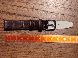 16mm Bracelet de montre en cuir