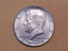 USA Half Dollar Kennedy 1964 Silber