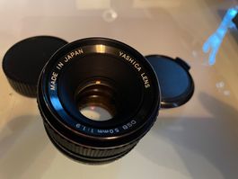 Yashica DSB 50mm f1.9 objektiv vintage