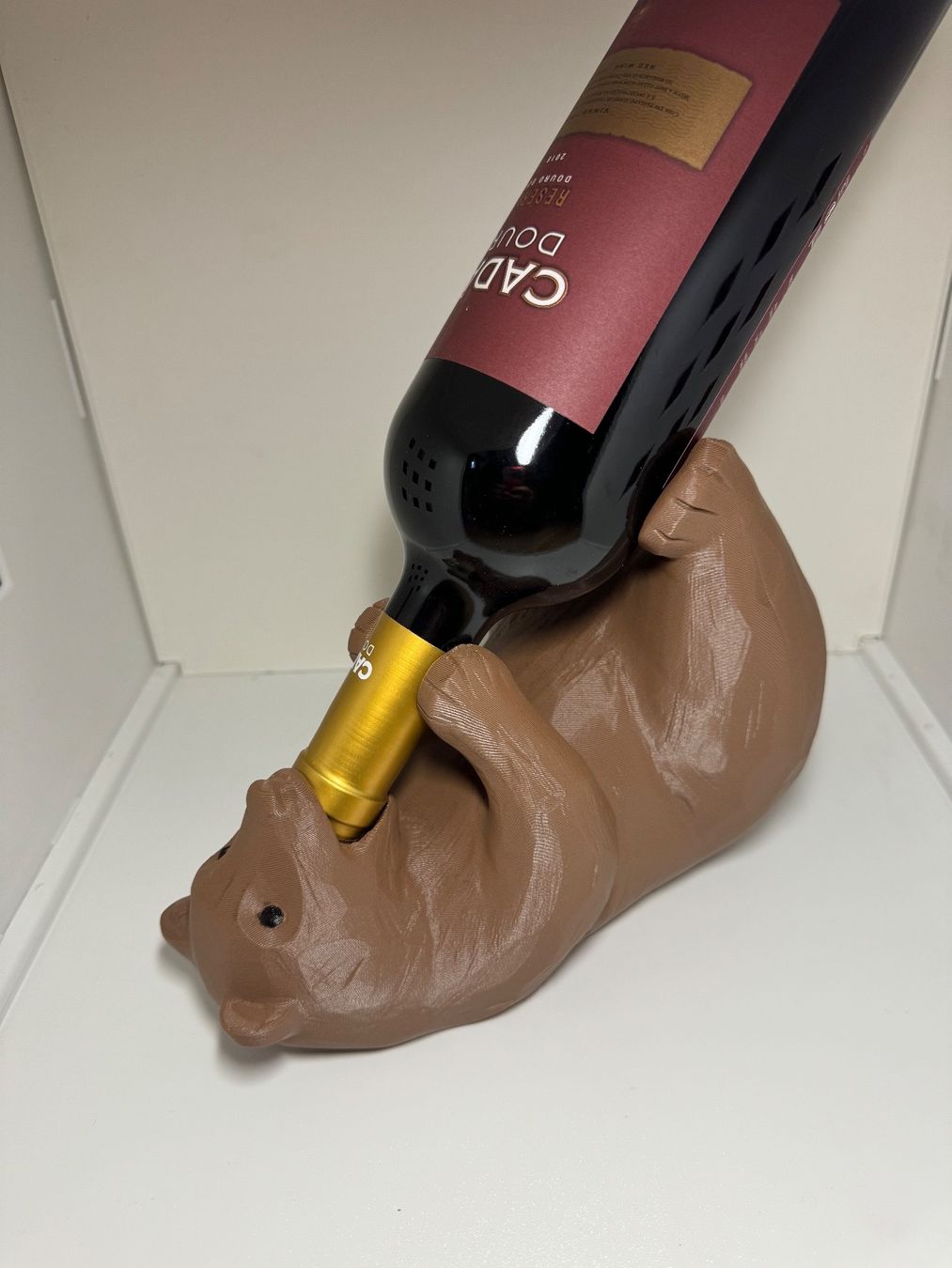 Weingestelle & -ständer: Ours support pour bouteille – Neu (gemäss Beschreibung) aus Vicques von PAMB3D