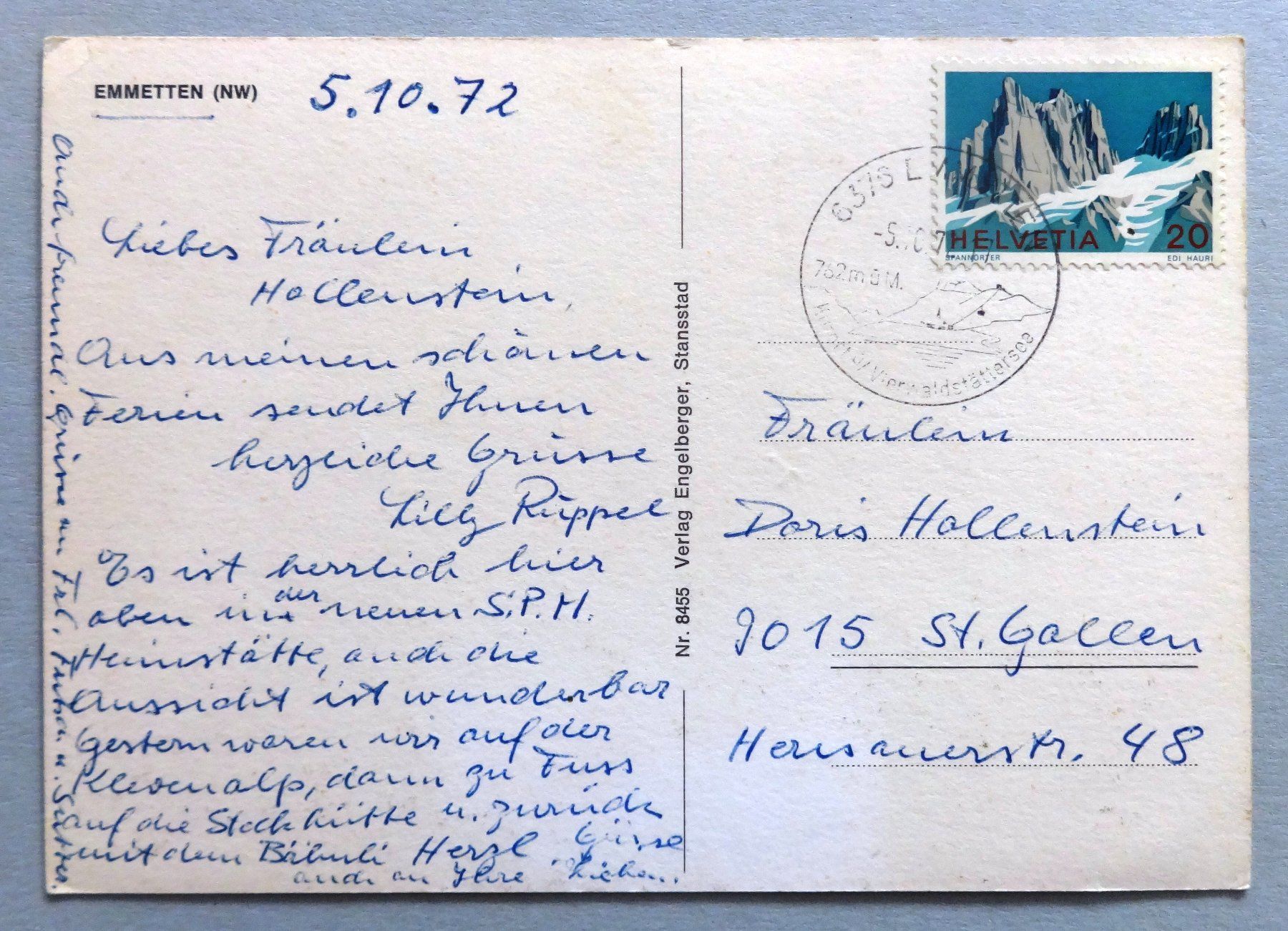 Cartoline postali: Emmetten (NW) – Difettoso da Fétigny venduto da Billy2miny 1