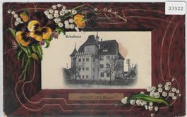 Aesch BL - Schulhaus - Präge-Karte