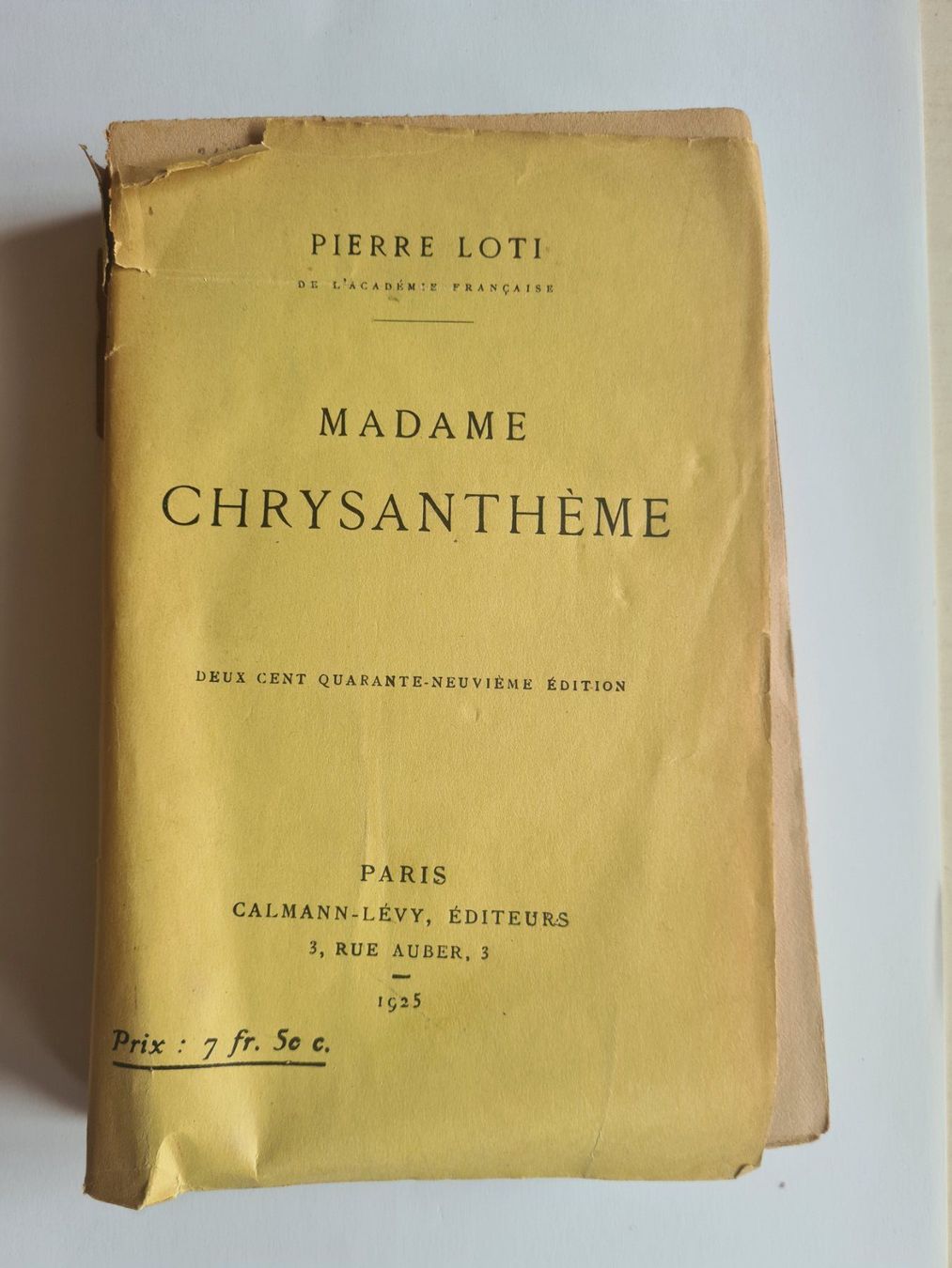 Libri: Pierre Loti "Madame Chrysanthème" – Usato da Nyon venduto da gss_7jsq
