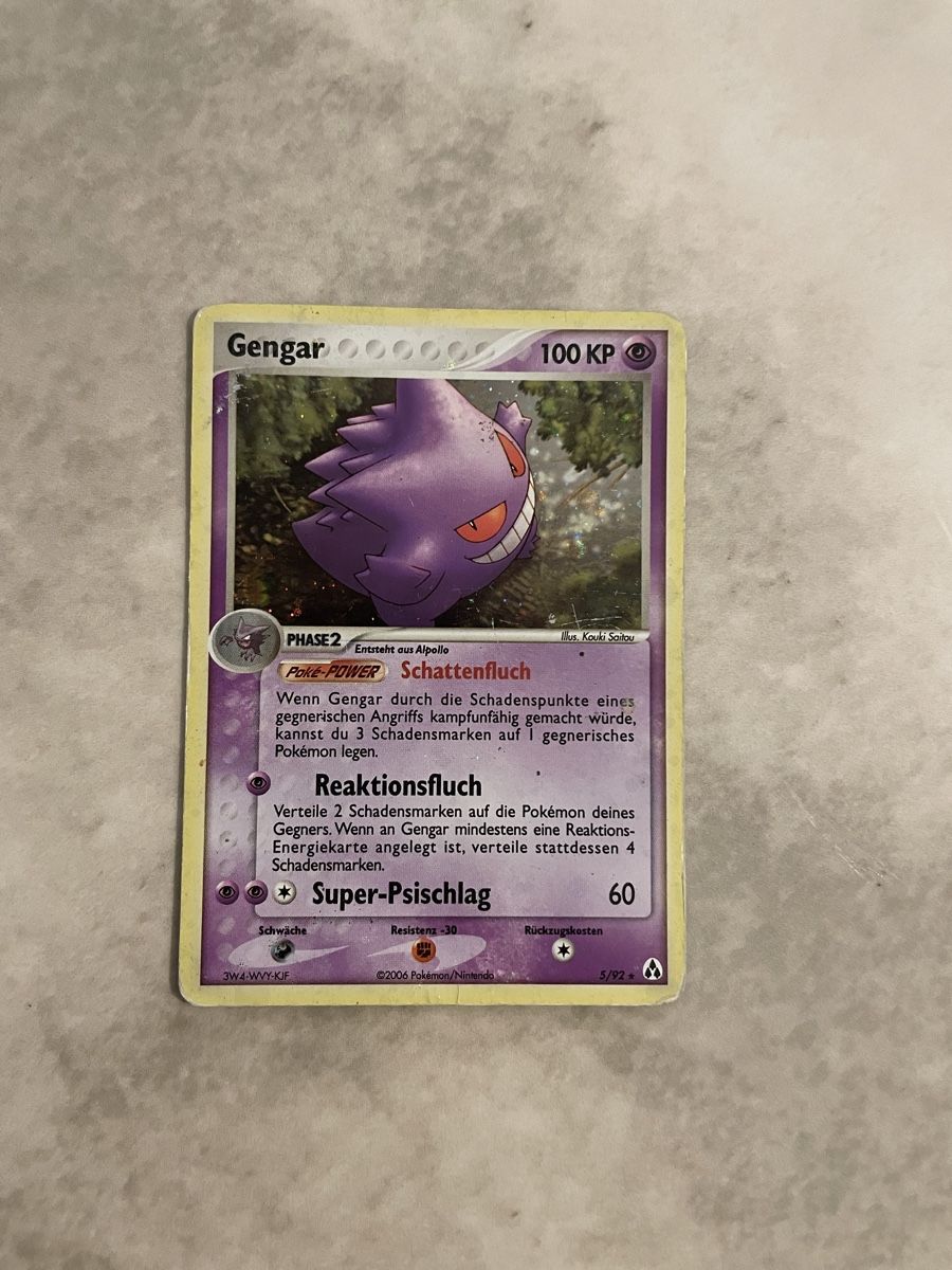 Pokémon Carte collezionabili: Pokemon Karte Gengar – Nuovo (secondo la descrizione) da Opfikon venduto da ZDem