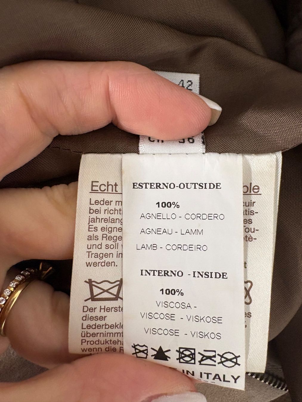 Vestiti: Leonardo Lederkleid Wildleder braun Gr. 36 kurzarm – Nuovo (secondo la descrizione) da Regensdorf venduto da secondchancefashion 5