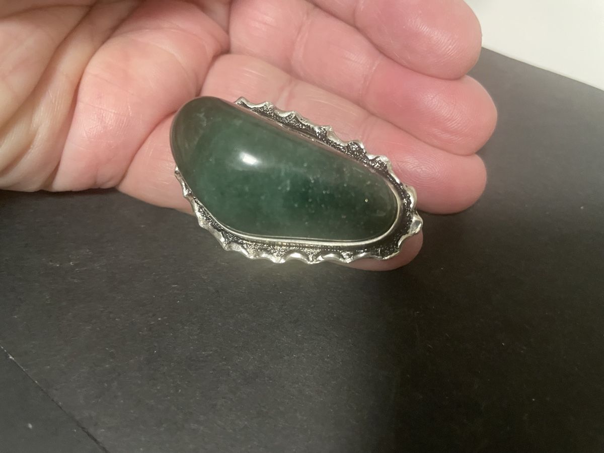 Anelli: 56-Ring (?) mit grossem grünen Stein – Usato da Meierskappel venduto da Hala03 3