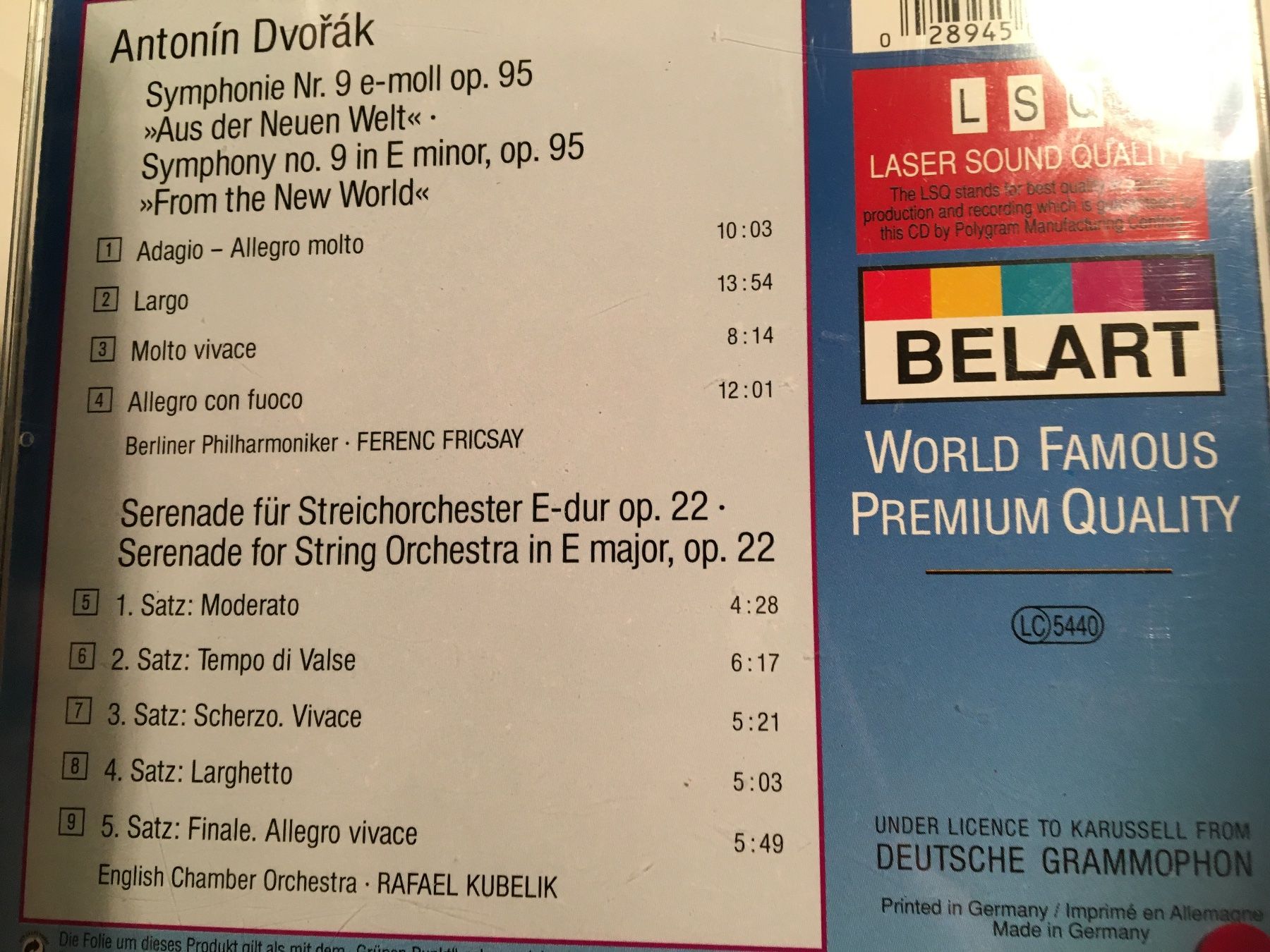 CD: Symphonie Nr 9 – Usato da Arth venduto da Vrecam51 1