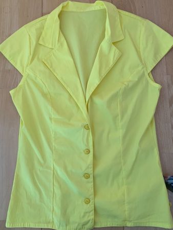 Colora Damen Bluse, Gr. XS, Gelb, NEU