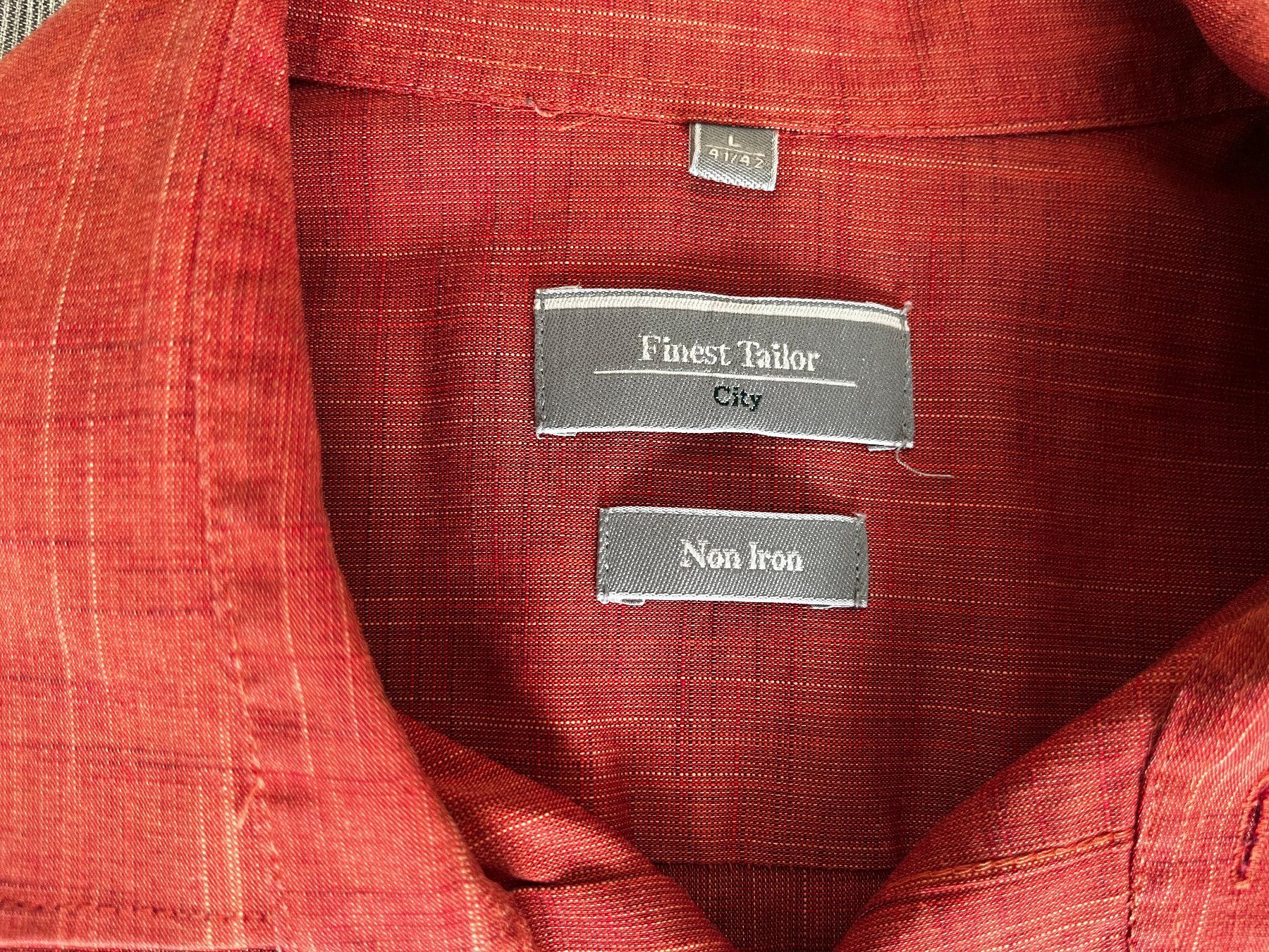 Camicie: Finest Tailor Gr. 41/42 rost kurzarrm – Usato da Basel venduto da Verkauf_Aral 1