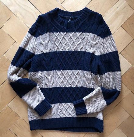  Massimo Dutti Cable-Knit-Pullover, Grösse M