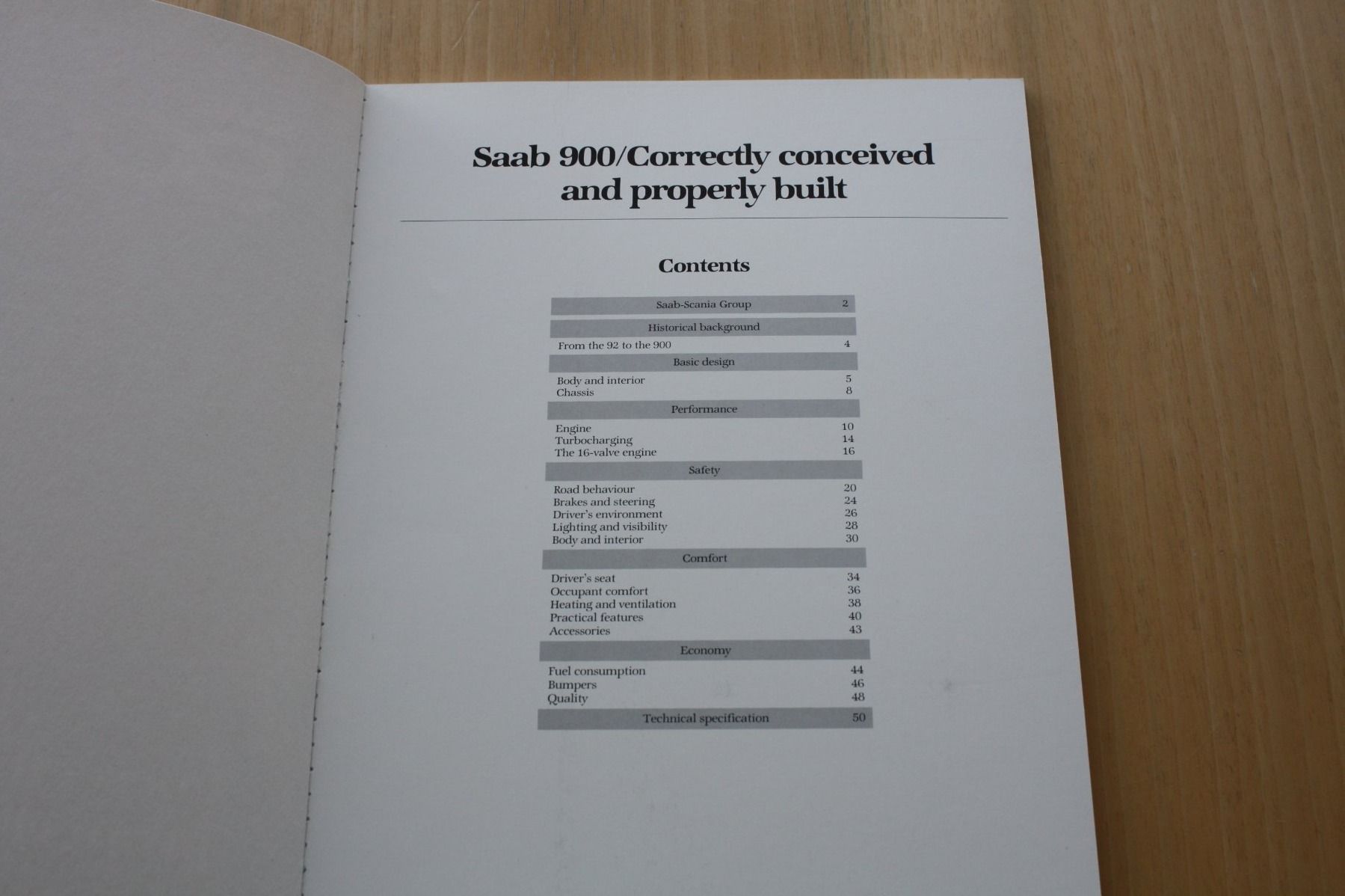 Saab Documenti: Saab 900 Prospekt 1986 – Usato da Wikon venduto da erwin400 1