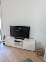 TV Möbel weiss mit zwei Schubladen 