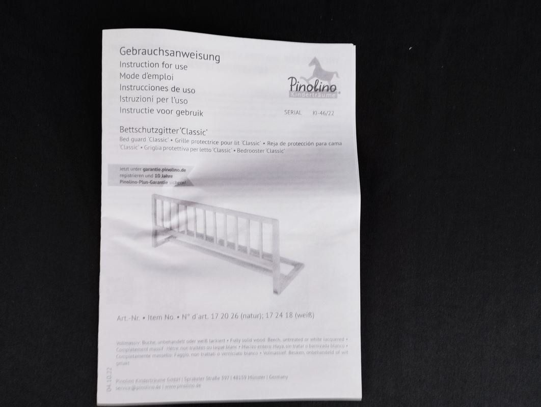 Pinolino Box & Barriere di sicurezza: PINOLINO Kinder-Bettschutzgitter – Nuovo (secondo la descrizione) da Schübelbach venduto da Restwert_Schubelbach 7