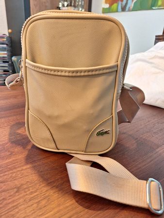Umhängetasche Lacoste Canvas Beige Klein 