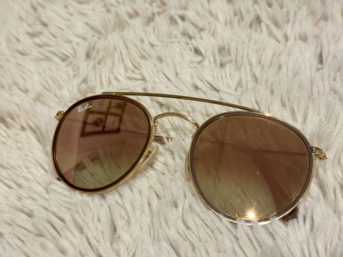 Ray-Ban Occhiali & Lenti: Ray Ban Round Double Bridge Sonnenbrille – Usato da Affoltern am Albis venduto da jul_9gnb 2