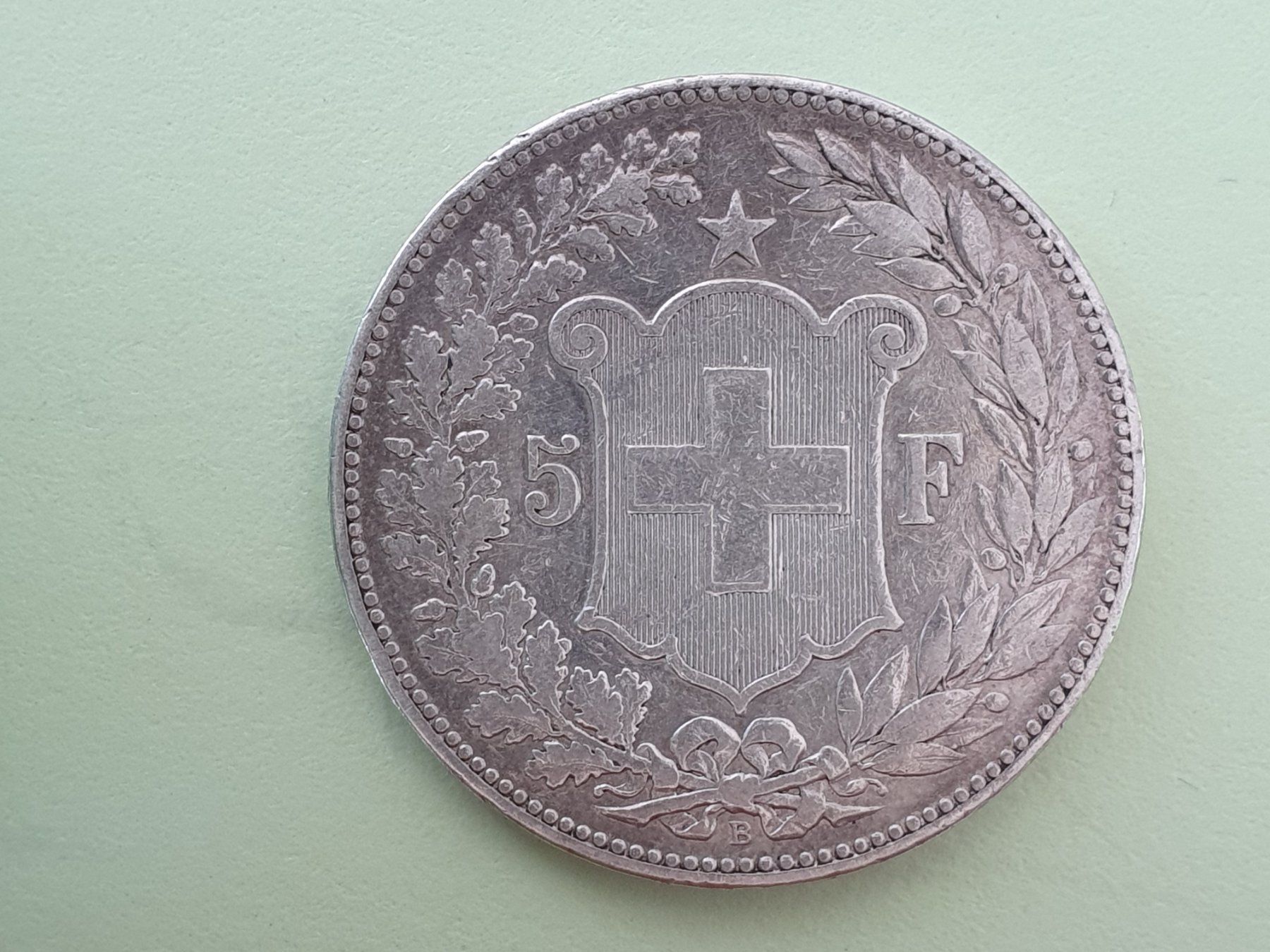 Toutes les monnaies: 5 Franken 1889 B -  *** Silber ( Poste > A+) – D'occasion à luzern par Jrouge 1
