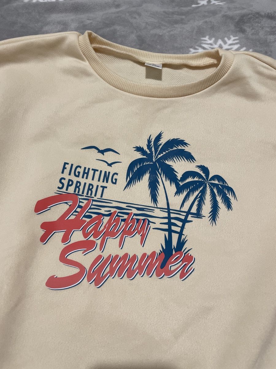 Maglioni & Felpe: Sweatshirt Happy Summer Print beige – Nuovo (secondo la descrizione) da Rüfenacht BE venduto da Edinas_shop 3