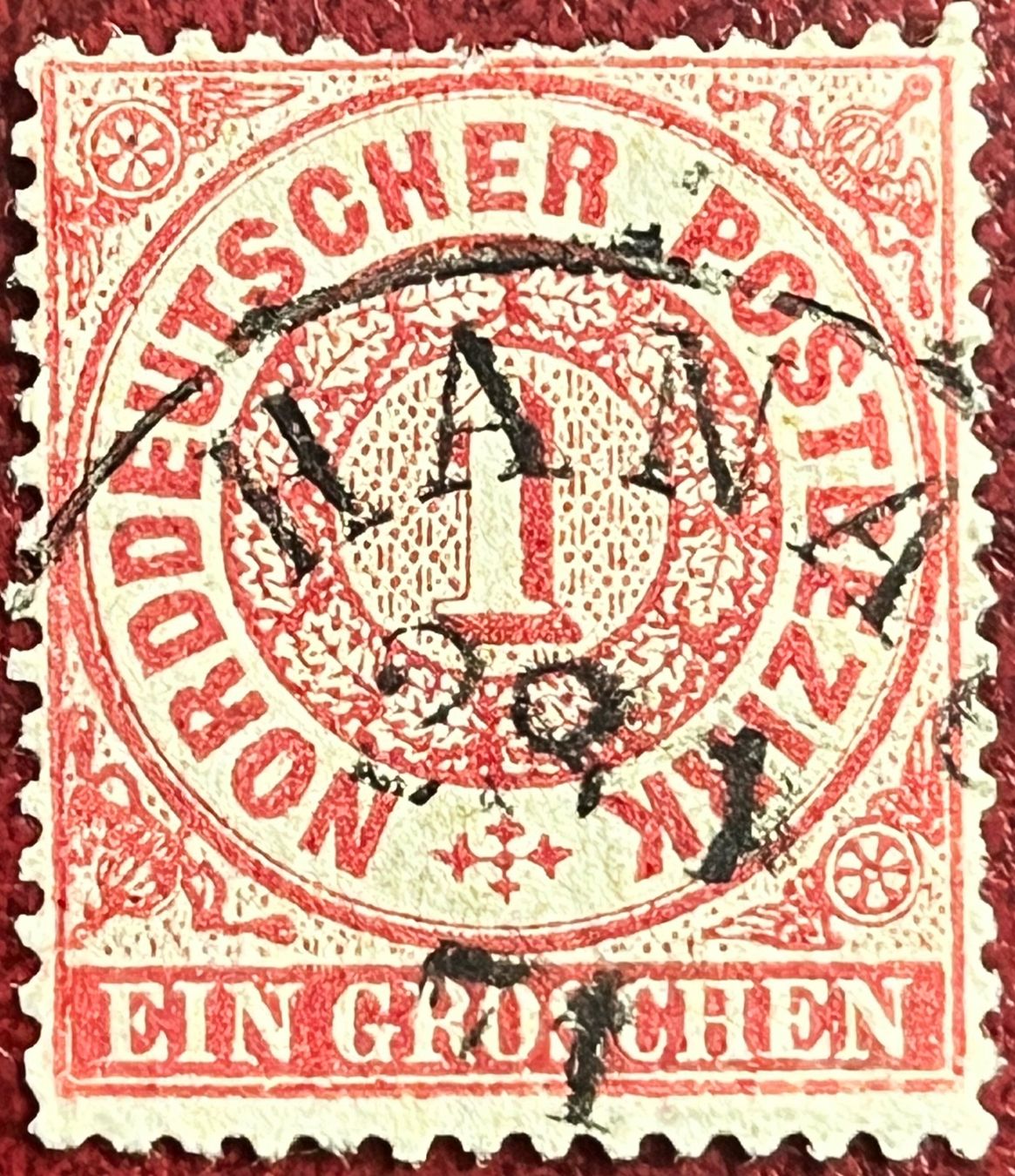 Tutti i francobolli: 1869 Deutsches Reich 1 GROCHEN – Usato da Chiasso venduto da AzenYa