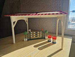 Schleich Reithalle mit Hindernis