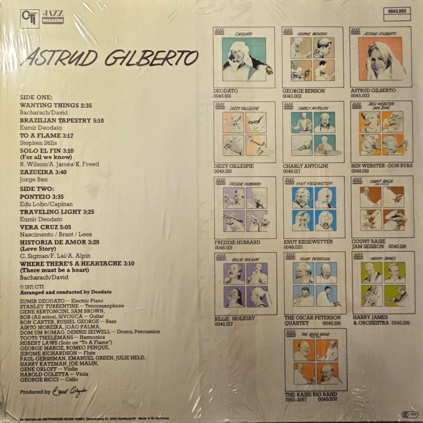 Vinyles: Astrud Gilberto - Jazz Magazine – D'occasion à Wahlen b. Laufen par Cg10 1