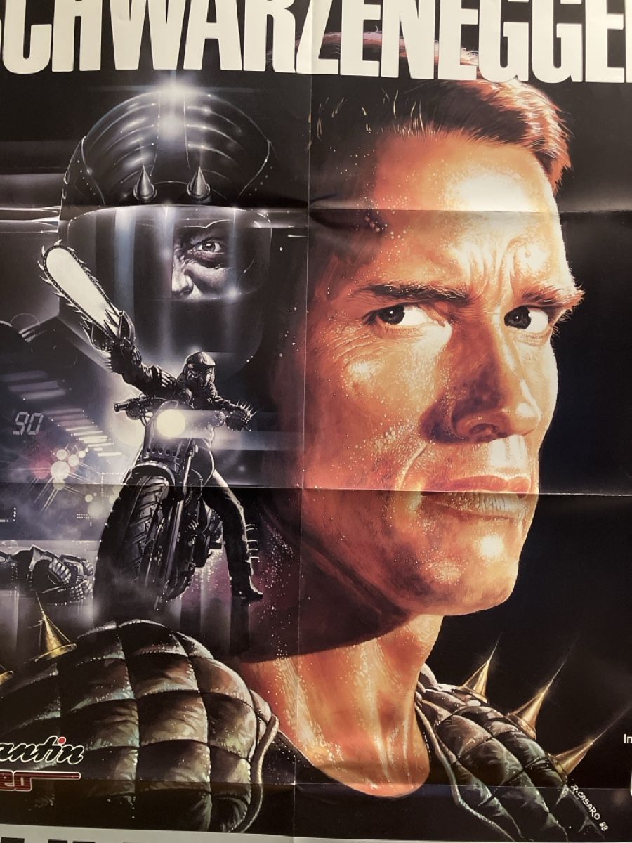 Poster & Bilder: Original Kinoposter: Running Man - Schwarzenegger, 1987! – Neu und originalverpackt aus Lausen von Indexvision 1