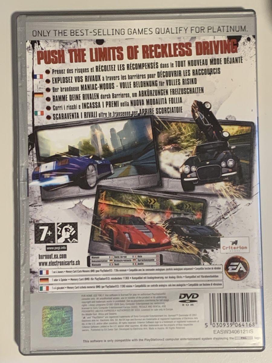 Sony Giochi: Burnout Dominator - PS2 – Usato da Ostermundigen venduto da RG-Collector 1
