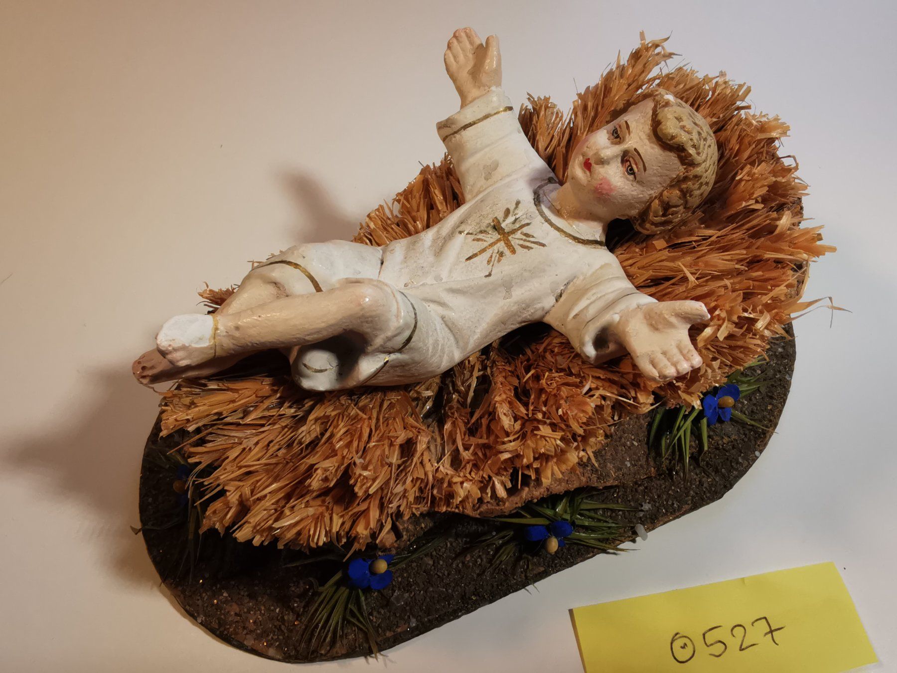 Statuette: Antike Krippenfigur Jesuskind in Krippe – Usato da Dübendorf venduto da aschiduebendorf 3