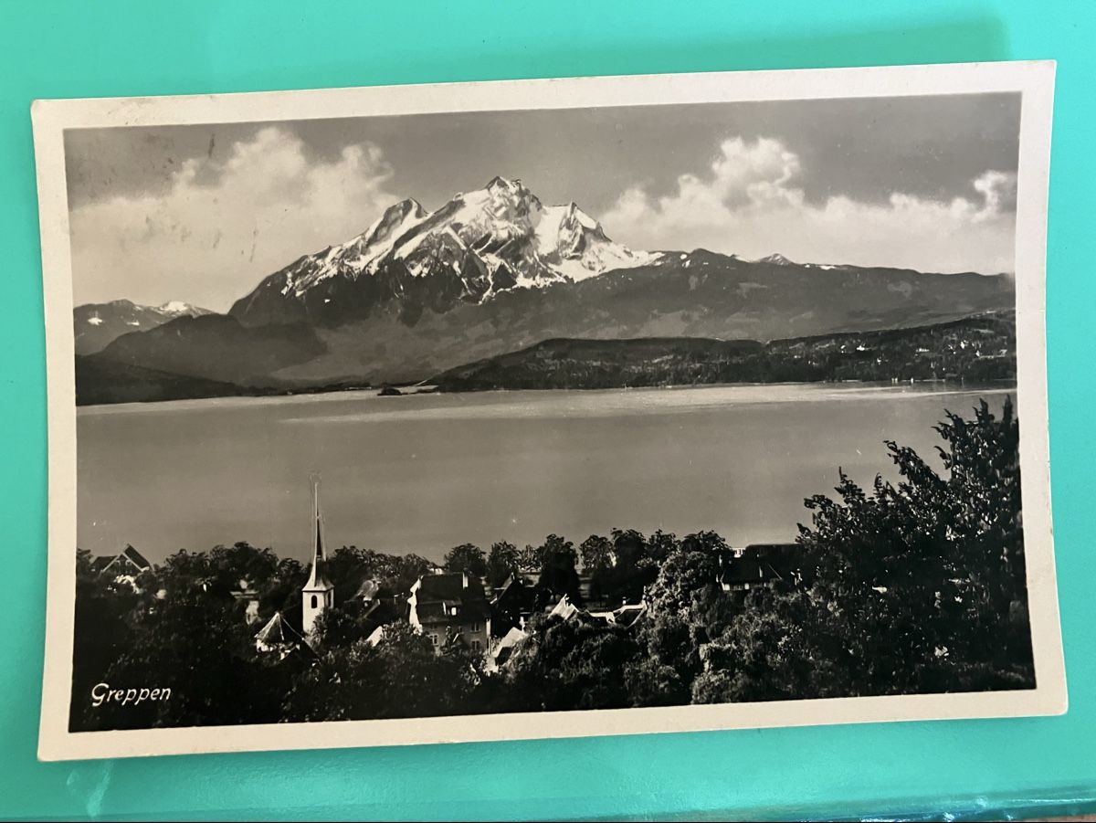 Cartes postales: Ansichtskarte Greppen mit Pilatus  – D'occasion à Bauma par Baumer71