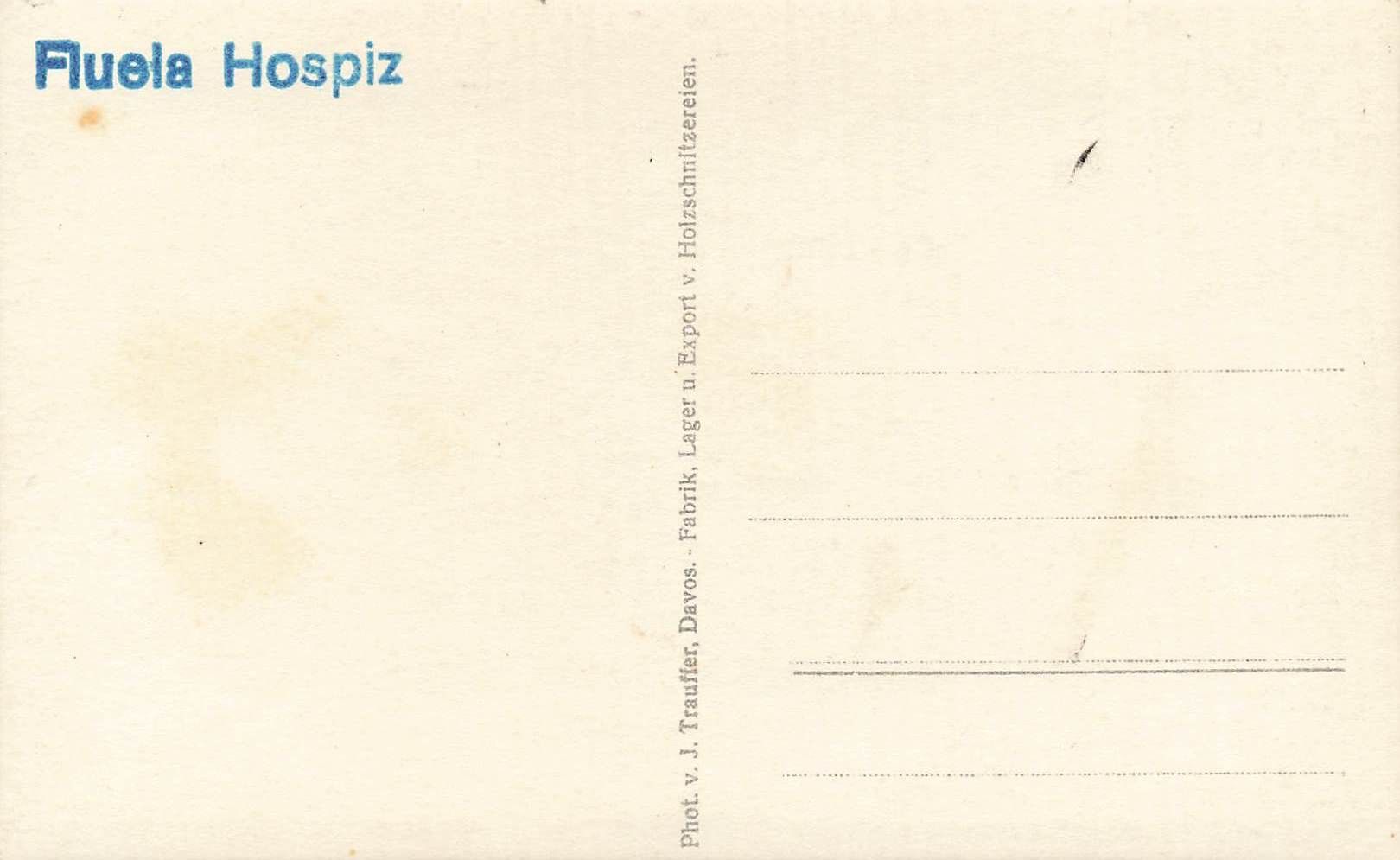 Ansichtskarten: Fluela hospiz – Gebraucht aus Biasca von Blenio71 1