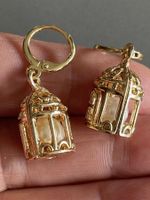 verg. Ohrhänger Vogelkäfig Perle 31mm bird cage feminin