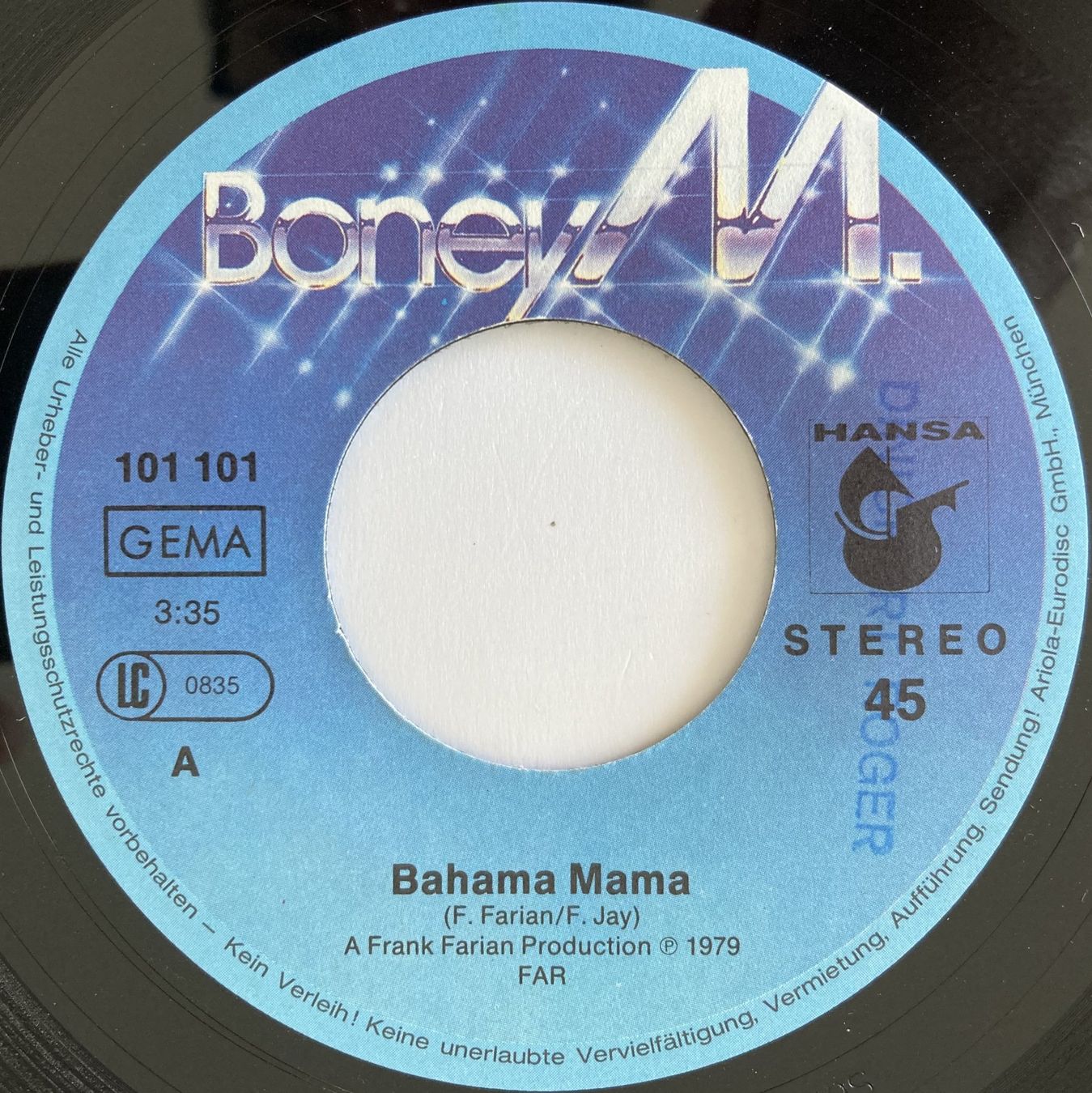 Dischi in vinile: BONEY M. - BAHAMA MAMA – Usato da Bottens venduto da hotter-than-hell 2
