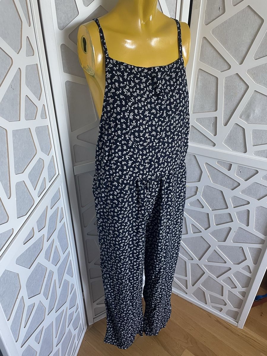 Tute: Combinaison bleue fleurie - taille M – Usato da Troinex venduto da Irisglo