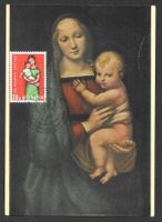 Maximumkarte Pro Juventute J195 ET 1.12.1962 Mutter und Kind