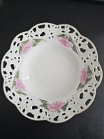Handbemalte Vintage Konfektschale, Durchmesser 19cm.