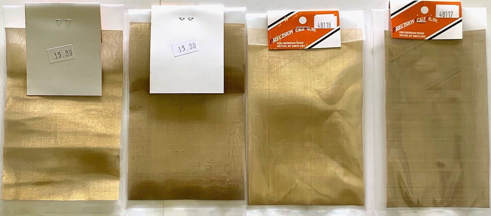 Kit di modellismo & Modellini statici: Modelbau -l Gitter Messing 4 verschiedene Grössen 10x16cm – Nuovo e nell'imballaggio originale da Uerikon venduto da daylight-484 1