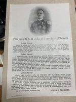 Italia - "Proclama di S.M. il Re" - 1918