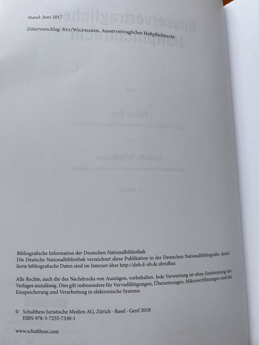Bücher: Ausservertragliches Haftpflichtrecht – Neu (gemäss Beschreibung) aus Kiesen von fioan 3