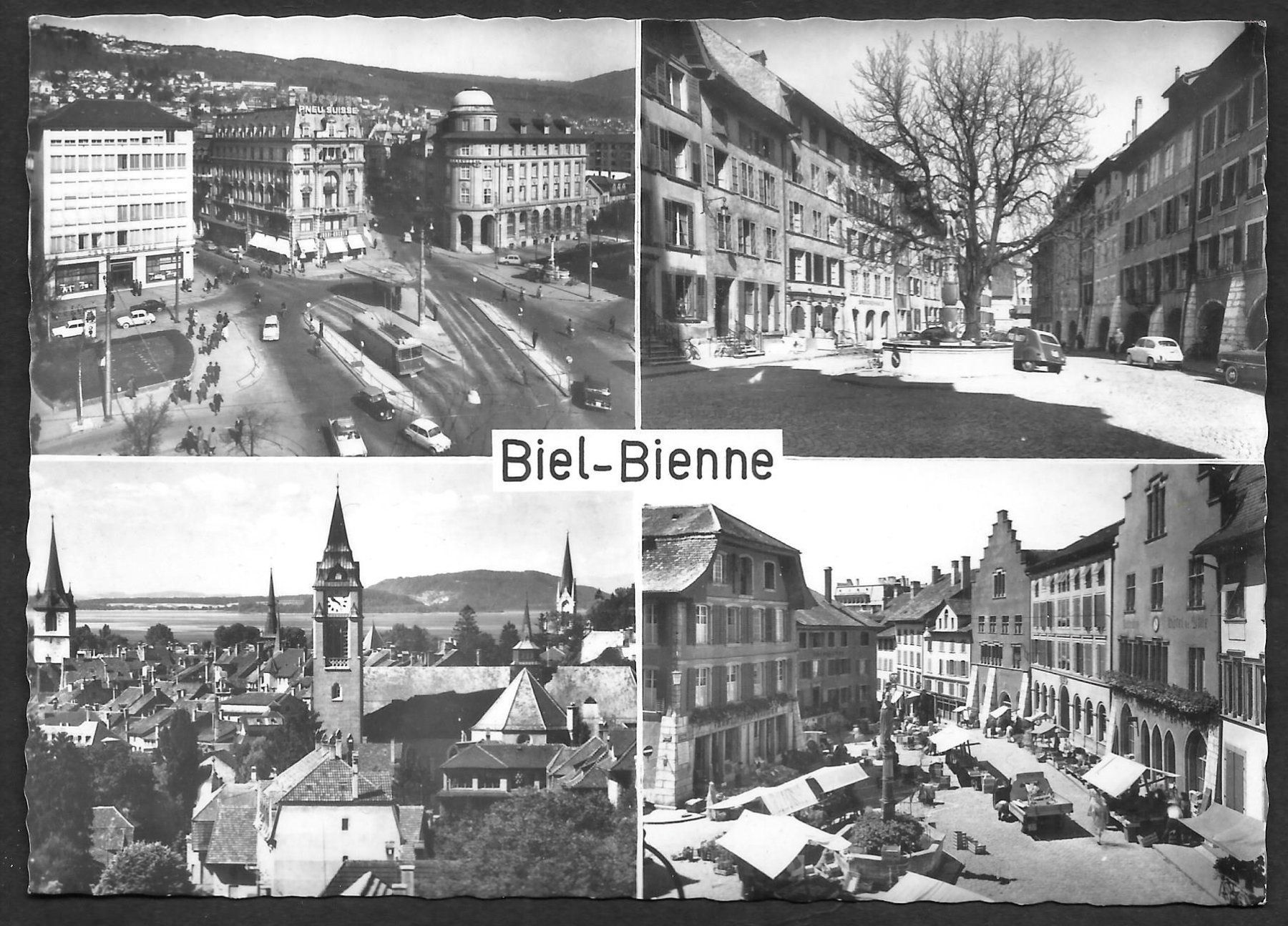 Cartoline postali: Biel - Bienne 4 Bilder – Usato da Olten venduto da clotaldi