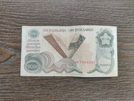 Jugoslawien 2'000'000 Dinara 1989, selten !!!!!