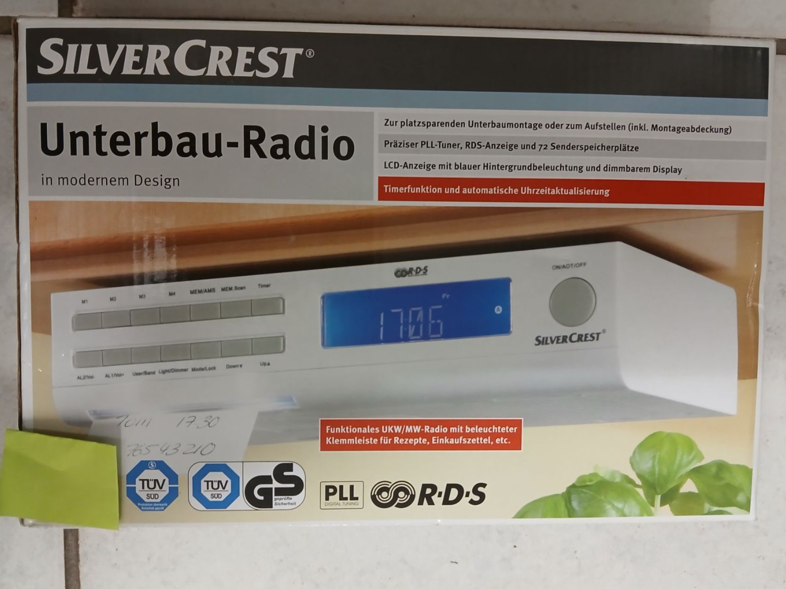 SilverCrest Radios: Unterbau-Radio Silvercrest – Neuf avec emballage d'origine à Pfaffnau par lar_nw2l