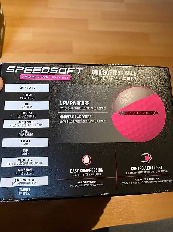 Taylor Made Palloni: TaylorMade Speedsoft Pink – Nuovo e nell'imballaggio originale da Aarberg venduto da GolFamin 3