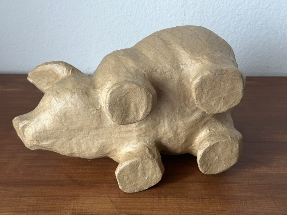 Glücks-Schwein aus Pappmaché | Kaufen auf Ricardo