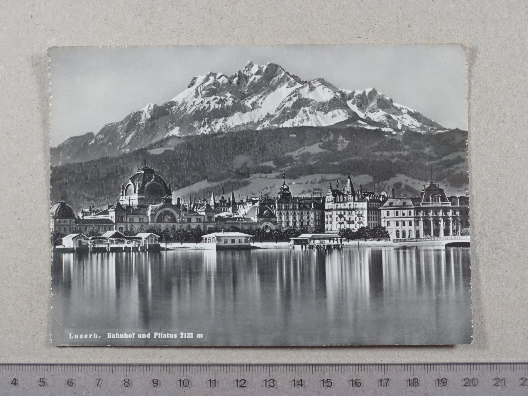 Cartoline postali: Luzern, Bahnhof, Pilatus – Usato da Lenzburg venduto da fh1