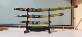 Set Katana Samurai con Stativo