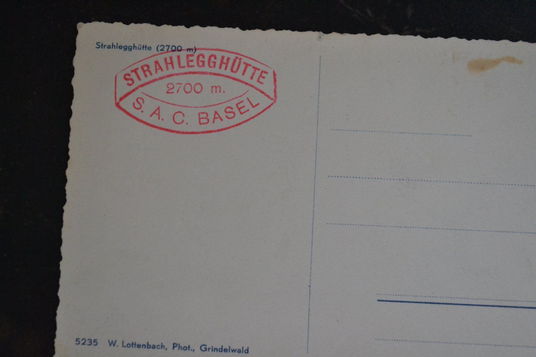 Cartoline postali: AK Strahlegghütte – Usato da Beinwil am See venduto da kajak55 1