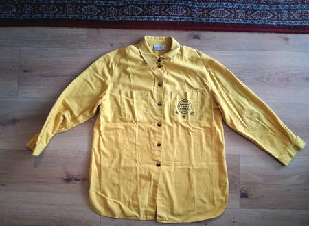 Gelbe Bluse mit Stickerei von Apart Active Gr 42