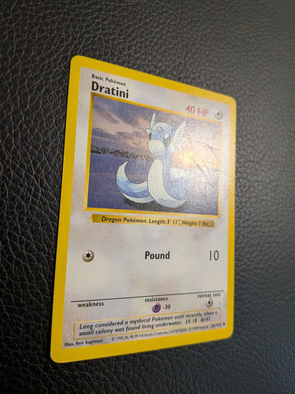 Pokémon Sammelbilder & Trading cards: 1999 Base Set Dratini Shadowless 26/102 Ab 1 – Gebraucht aus Paradiso von Pkmn10 2
