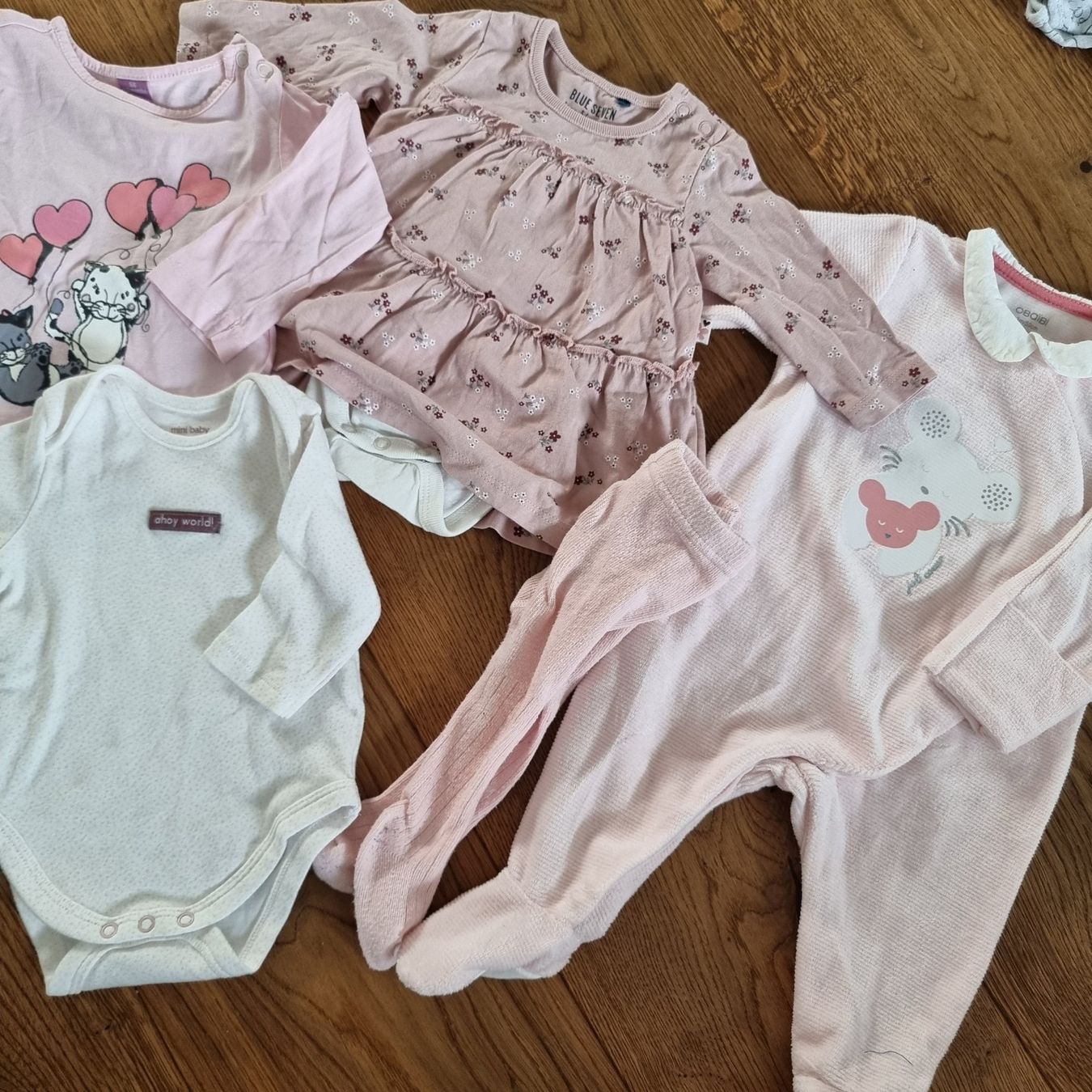 Okaidi Lotti & Set di vestiti: Süesses Baby Kleider Set, Grösse 50/56/62, Mädchen – Usato da Gammen venduto da home_brocki 1