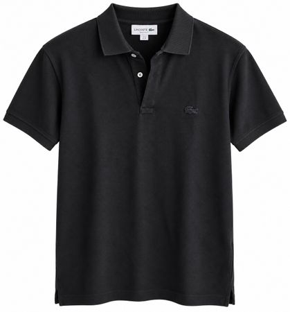 Lacoste Polo Shirt schwarz Baumwolle Grösse M Herren