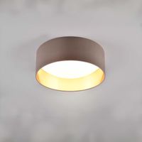 Deckenleuchte, Stoff, Taupe, 30 cm Ø